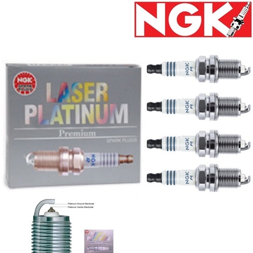4 pcs NGK Laser Platinum Plug Spark Plugs 1997-1999 Acura CL 2.2L 2.3L L4 Kit