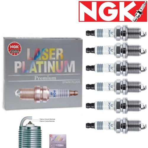 6 pcs NGK Laser Platinum Plug Spark Plugs 2008-2009 Chevrolet Trailblazer 4.2L