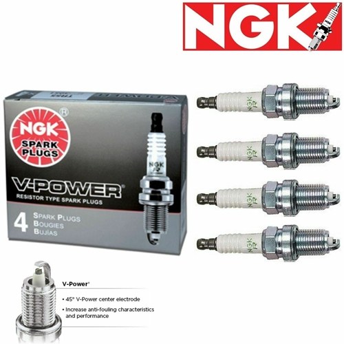 4 pcs NGK V-Power Plug Spark Plugs 1984-1986 Chevrolet Camaro 2.5L L4 Kit Set